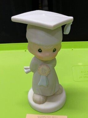 Precious Moments Figurine 1986 “God Bless You Graduate” Boy Graduate - Retired